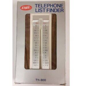Vintage Telephone List Finder Index Phone Number Address Book Flip Up NOS NEW